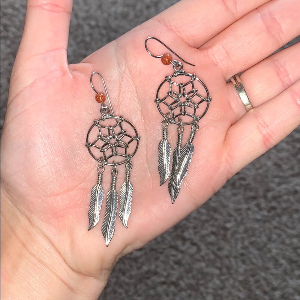 Dream catcher earrings